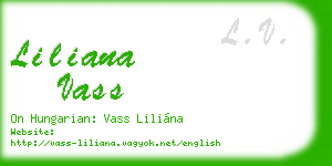 liliana vass business card